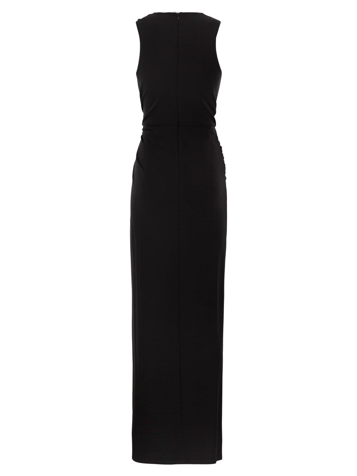Sportmax Women Spxsaletta – Long Stretch Jersey Dress With Draping And Cut-Out