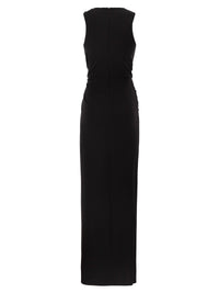 Sportmax Women Spxsaletta – Long Stretch Jersey Dress With Draping And Cut-Out