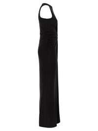 Sportmax Women Spxsaletta – Long Stretch Jersey Dress With Draping And Cut-Out