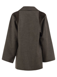 Max Mara Women Mxsfenice - Single-Breasted Virgin Wool Blazer With Lambskin Details