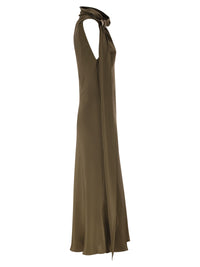Max Mara Women Mxevasto - One-Shoulder Long Dress In Pure Silk