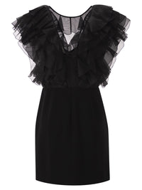 MAX MARA Max Mara Women Mxecloro - Silk Mini Dress With Ruffle Detailing