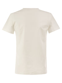 MAX MARA Max Mara Women Mxmpanfilo - Stretch Cotton T-Shirt With Tonal Max Mara Logo