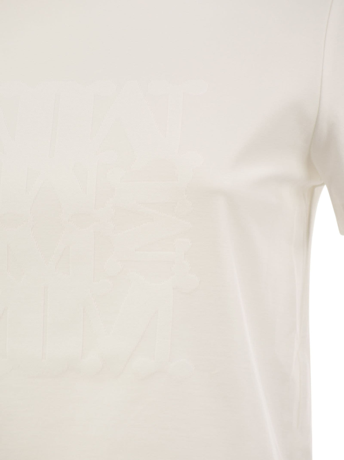 MAX MARA Max Mara Women Mxmpanfilo - Stretch Cotton T-Shirt With Tonal Max Mara Logo