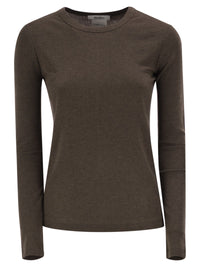 MAX MARA Max Mara Women Mxmsalmone - Ribbed Lyocell And Silk T-Shirt