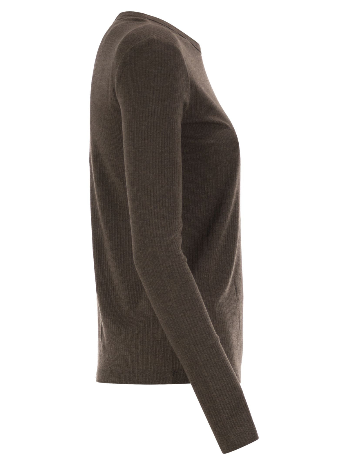 MAX MARA Max Mara Women Mxmsalmone - Ribbed Lyocell And Silk T-Shirt