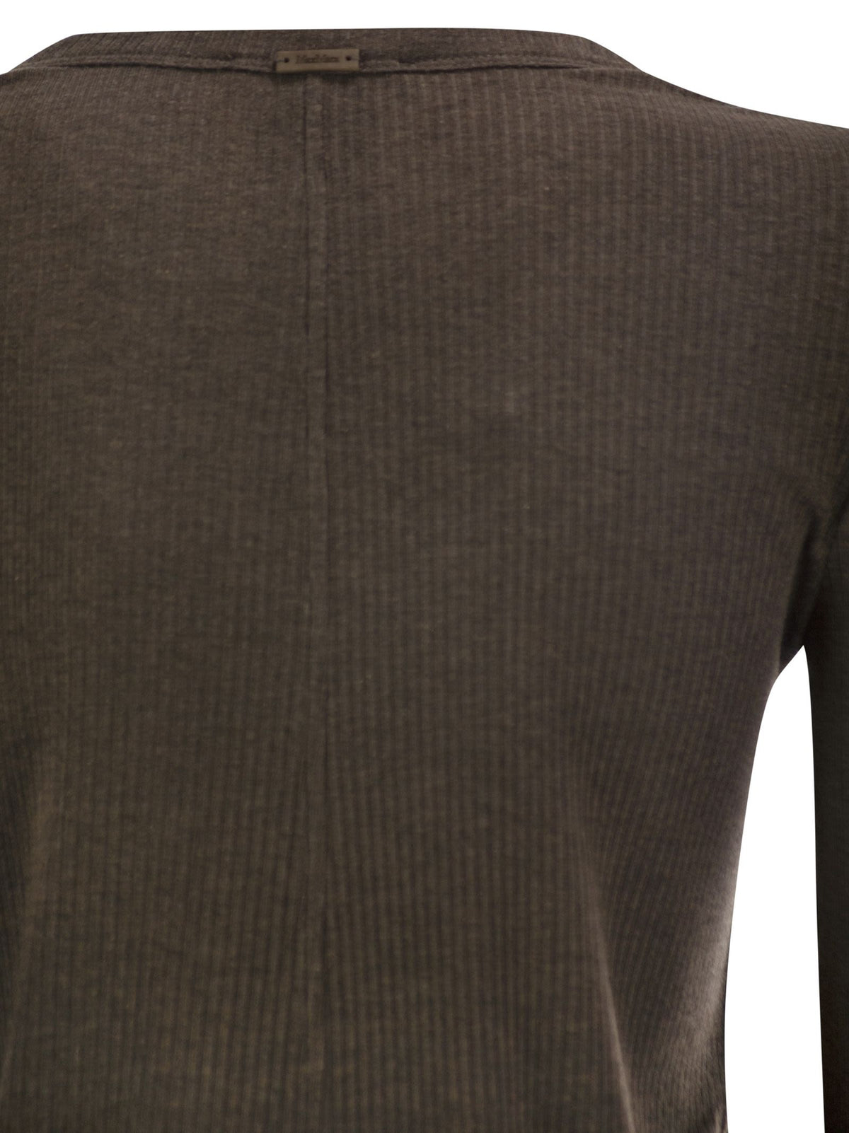 MAX MARA Max Mara Women Mxmsalmone - Ribbed Lyocell And Silk T-Shirt