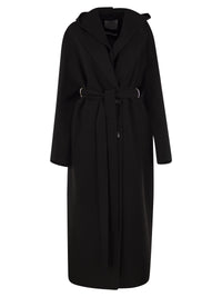 Sportmax Women Spxolmo - Pure Virgin Wool Hooded Coat