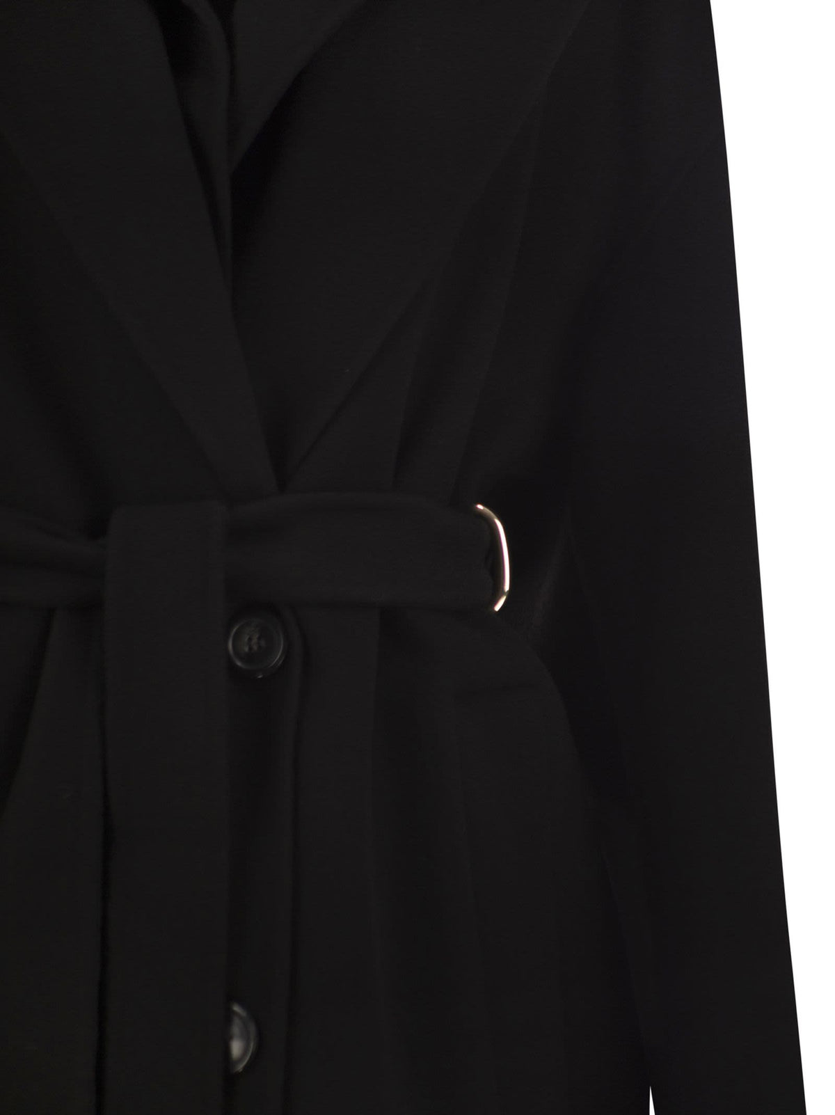 Sportmax Women Spxolmo - Pure Virgin Wool Hooded Coat