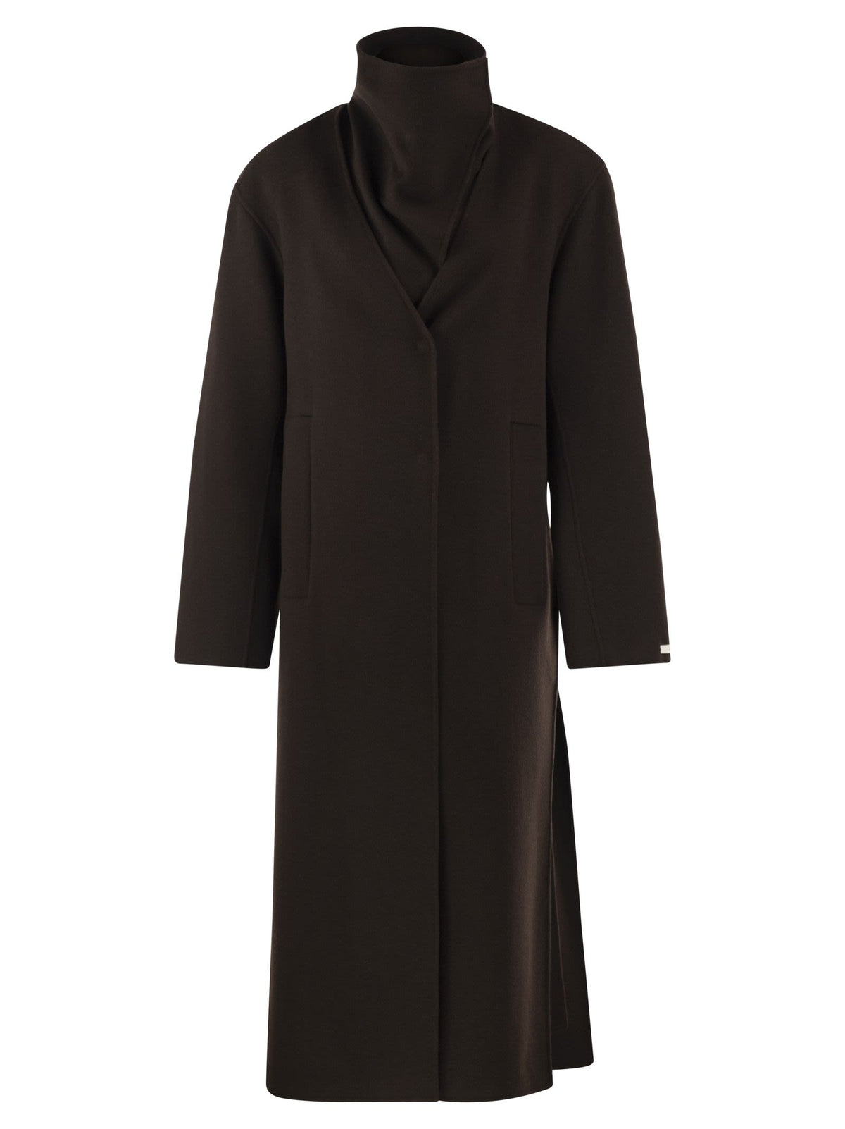 Sportmax Women Spsassenso - Long Virgin Wool Coat With High Neck