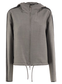 Sportmax Women Spxlepre - Virgin Wool Hooded Jacket