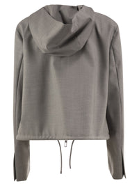 Sportmax Women Spxlepre - Virgin Wool Hooded Jacket