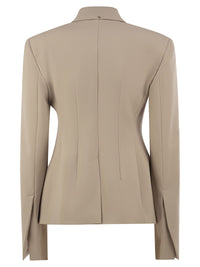Sportmax Women Spxfresia - Tailored Double-Breasted Stretch Wool Blazer