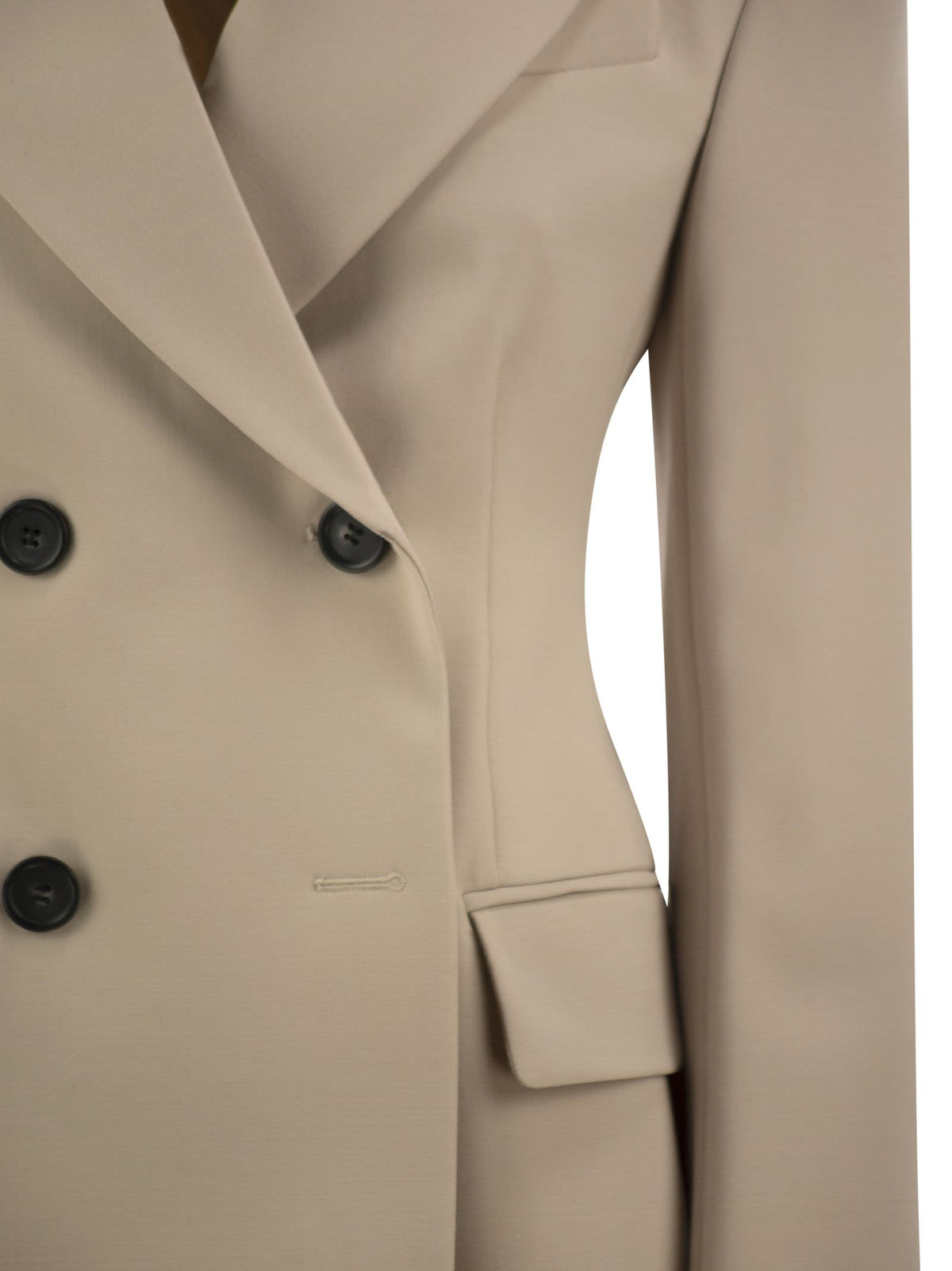 Sportmax Women Spxfresia - Tailored Double-Breasted Stretch Wool Blazer