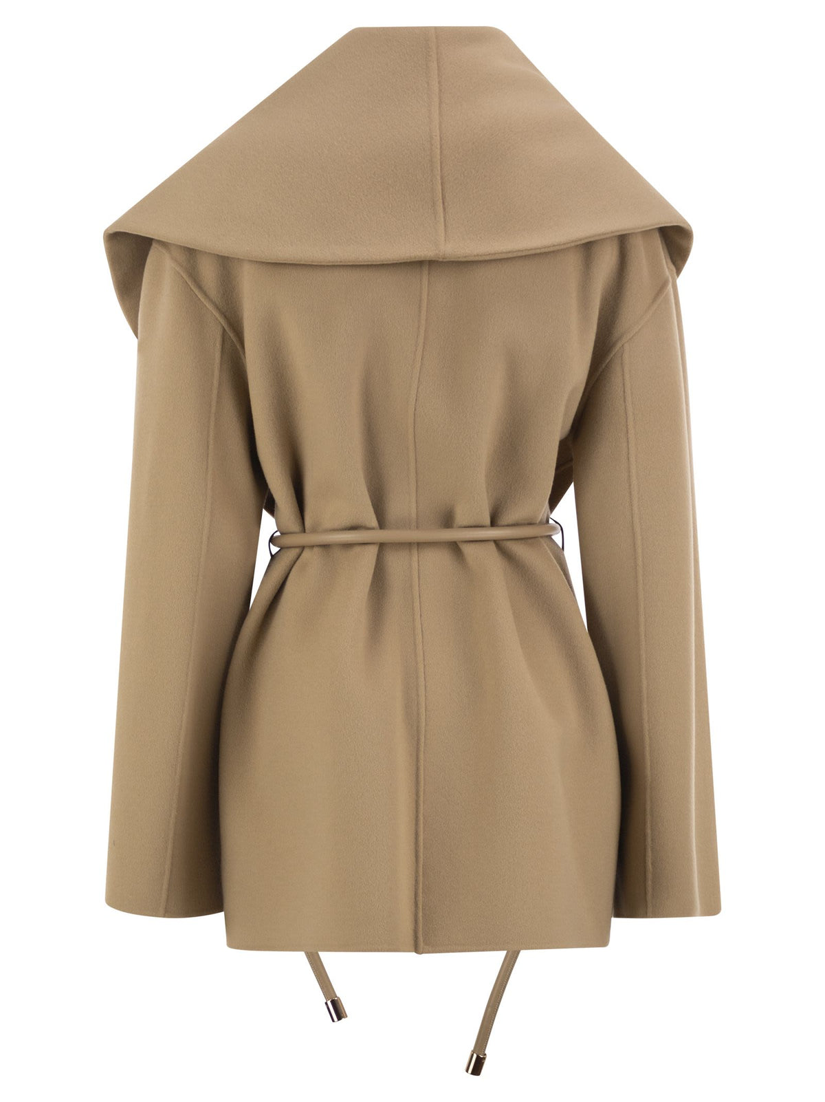 Sportmax Women Spxuguale - Wrap Short Coat In Virgin Wool