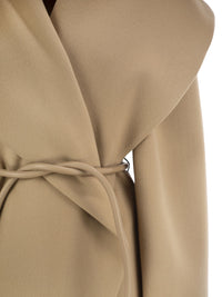 Sportmax Women Spxuguale - Wrap Short Coat In Virgin Wool