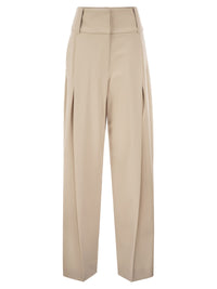 Sportmax Women Spxgirino - Wide-Leg Stretch Virgin Wool Trousers