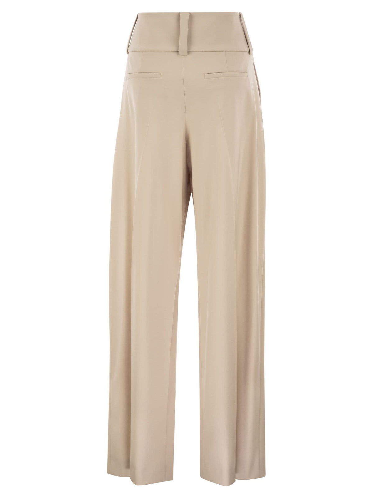 Sportmax Women Spxgirino - Wide-Leg Stretch Virgin Wool Trousers
