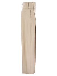 Sportmax Women Spxgirino - Wide-Leg Stretch Virgin Wool Trousers