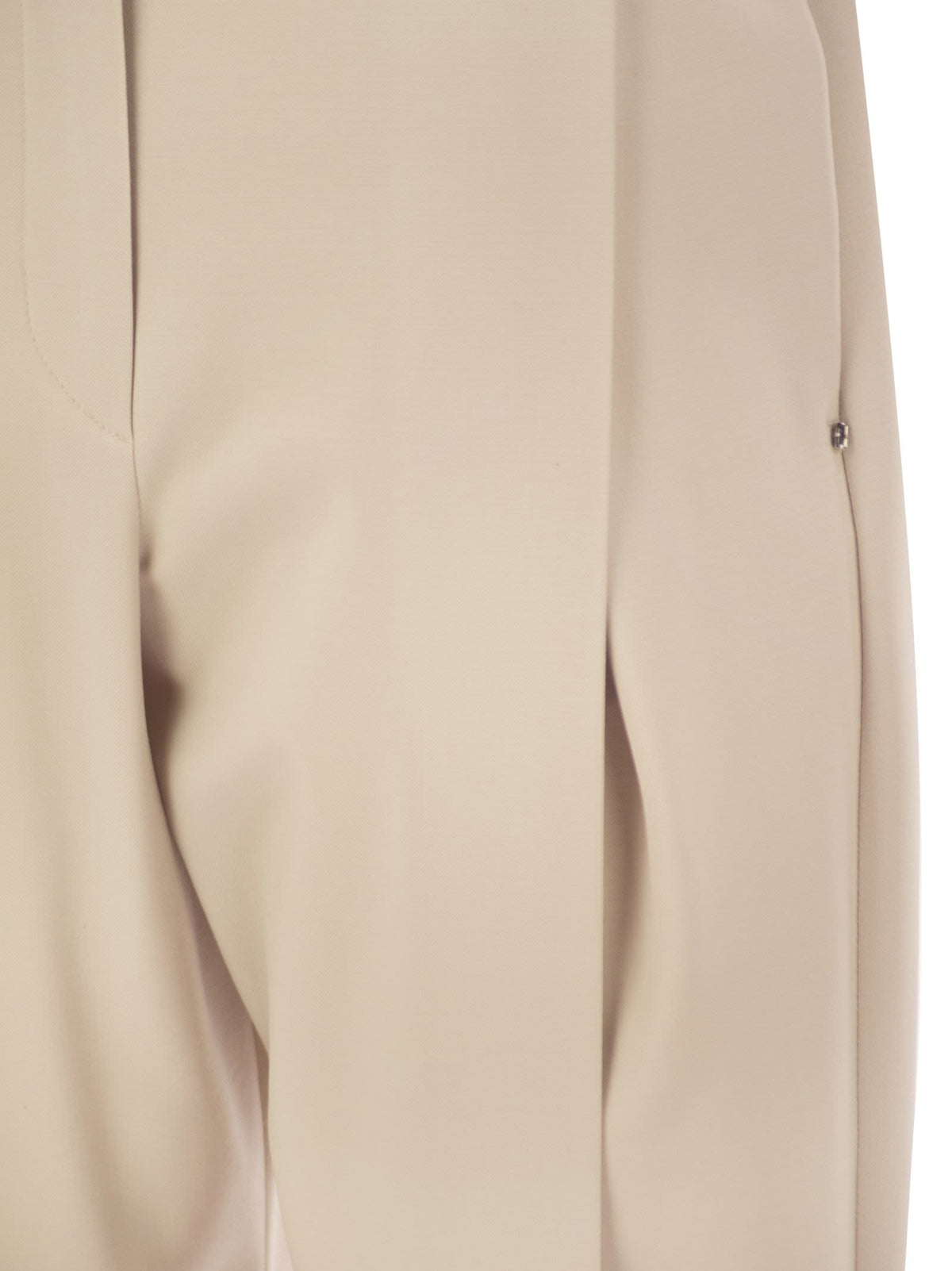 Sportmax Women Spxgirino - Wide-Leg Stretch Virgin Wool Trousers