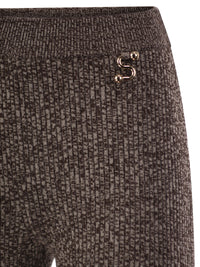 Sportmax Women Spxvelo - Virgin Wool Knitted Flare Trousers