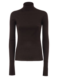 SPORTMAX Sportmax Women Spxcentro - Ribbed Virgin Wool Turtleneck Jumper