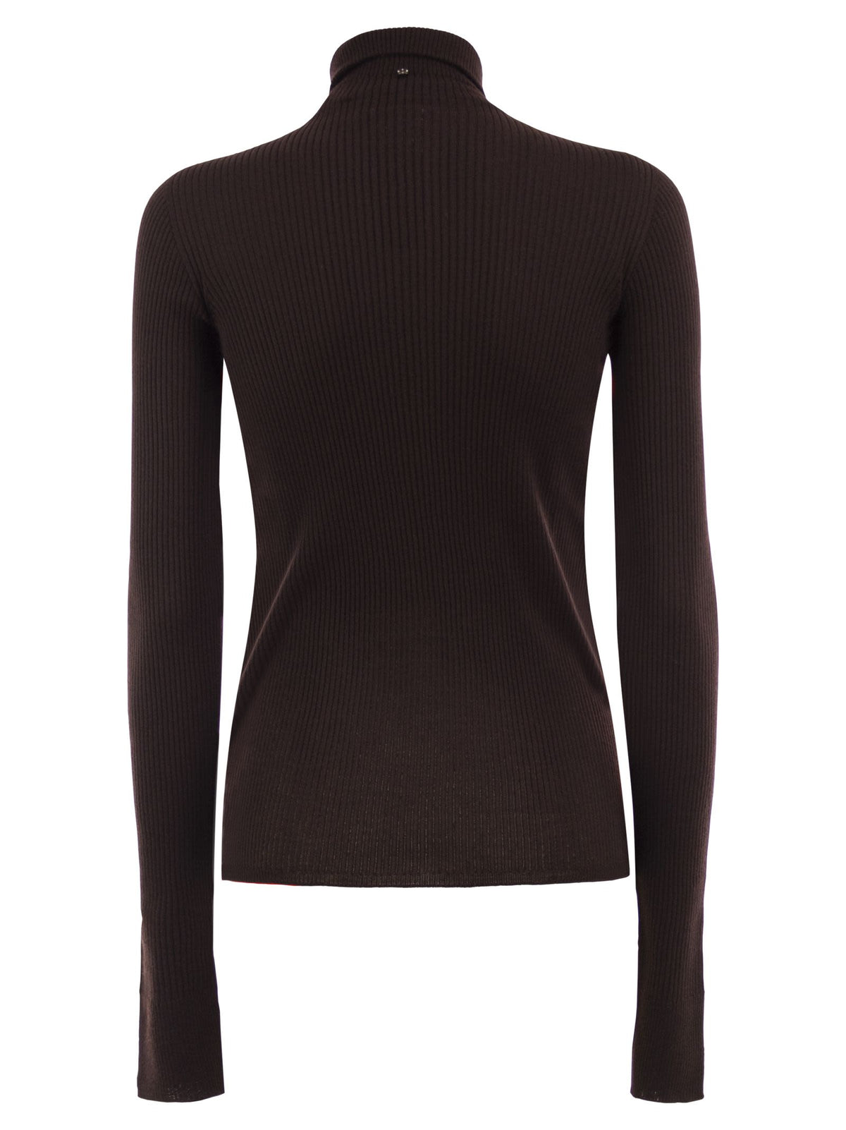 SPORTMAX Sportmax Women Spxcentro - Ribbed Virgin Wool Turtleneck Jumper