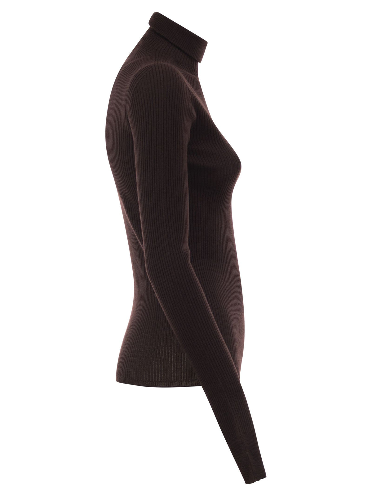 SPORTMAX Sportmax Women Spxcentro - Ribbed Virgin Wool Turtleneck Jumper