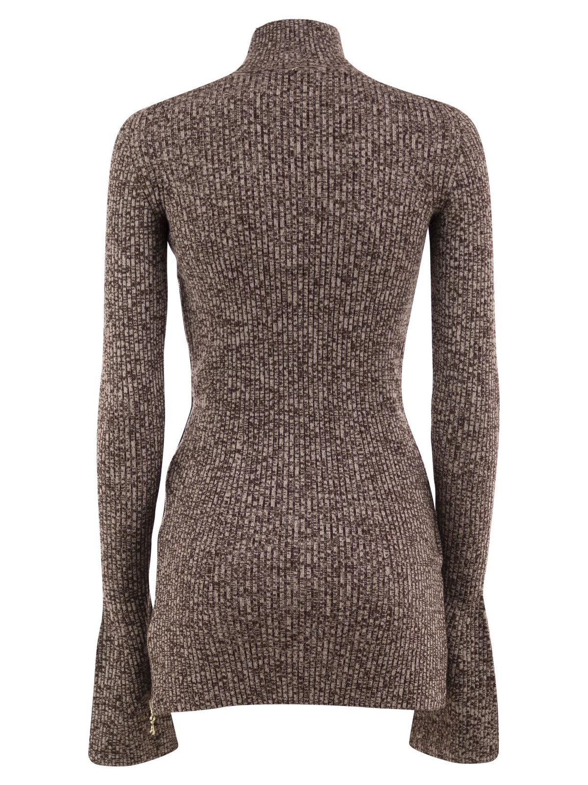 SPORTMAX Sportmax Women Spxbouquet - Mélange Virgin Wool Ribbed Turtleneck Jumper