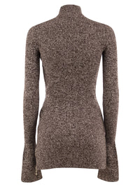 SPORTMAX Sportmax Women Spxbouquet - Mélange Virgin Wool Ribbed Turtleneck Jumper