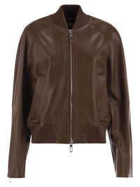 Sportmax Women Spxamour - Lambskin Leather Bomber Jacket