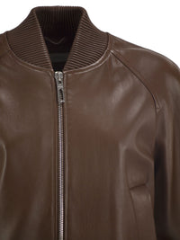 Sportmax Women Spxamour - Lambskin Leather Bomber Jacket