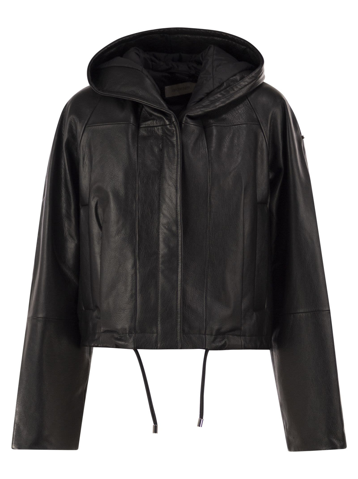 Sportmax Women Spxkabala - Cropped Leather Hooded Jacket
