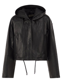 Sportmax Women Spxkabala - Cropped Leather Hooded Jacket