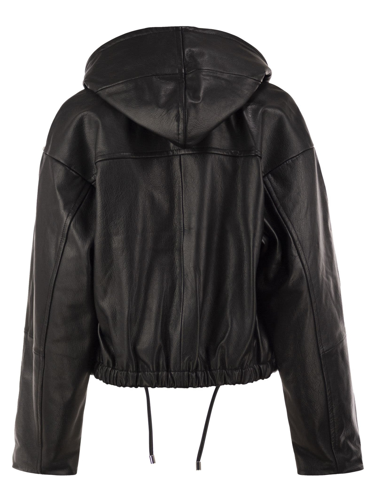 Sportmax Women Spxkabala - Cropped Leather Hooded Jacket