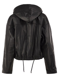 Sportmax Women Spxkabala - Cropped Leather Hooded Jacket