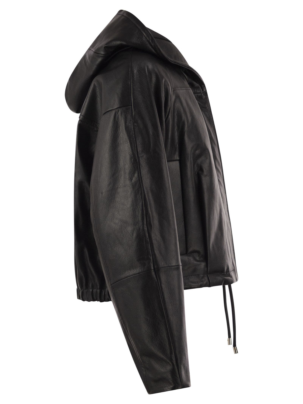 Sportmax Women Spxkabala - Cropped Leather Hooded Jacket