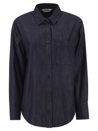 S Max Mara Women Stmnora - Lightweight Denim Shirt With Jewelled Detail