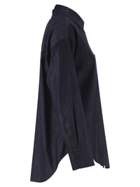 S Max Mara Women Stmnora - Lightweight Denim Shirt With Jewelled Detail