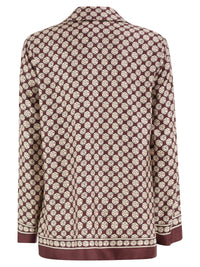 S Max Mara Women Stmmambo - Pure Silk Printed Shirt