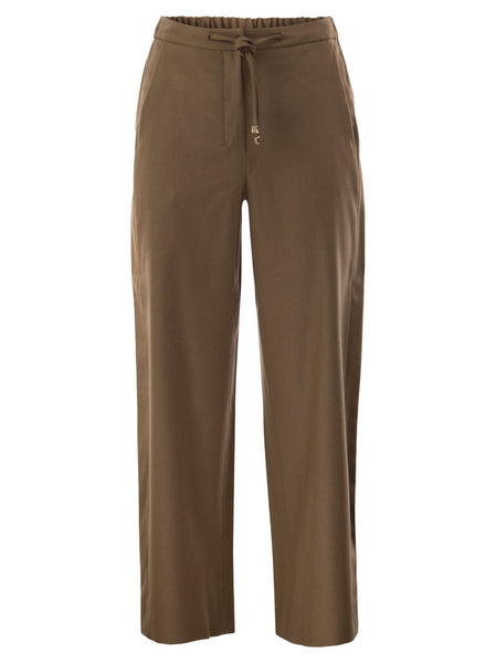 S Max Mara Women Smmfloria - Virgin Wool Stretch Trousers With