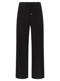 S Max Mara Women Smmfloria - Virgin Wool Stretch Trousers With Drawstring Waist