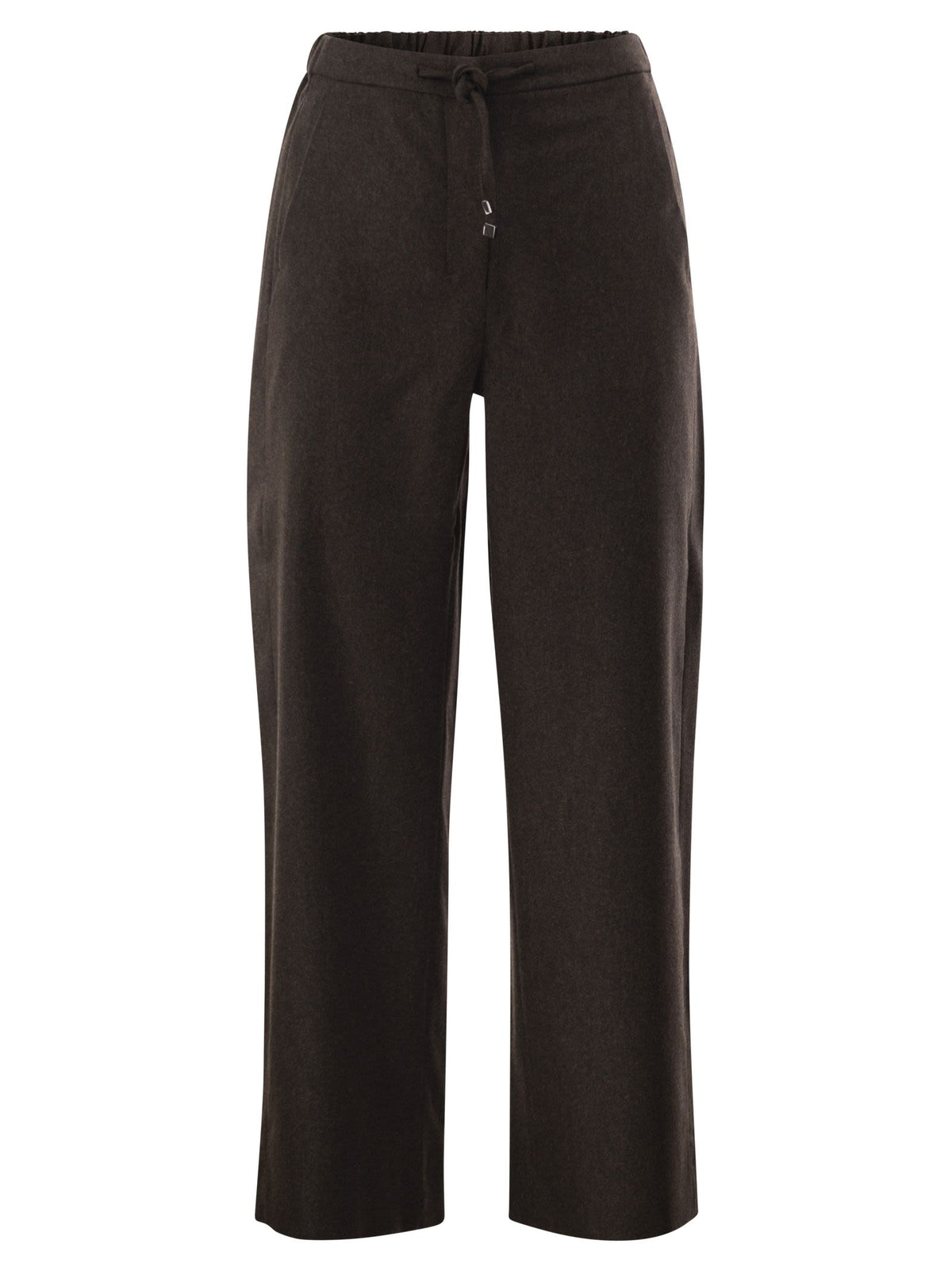 S Max Mara Women Smmfloria - Virgin Wool Stretch Trousers With Drawstring Waist