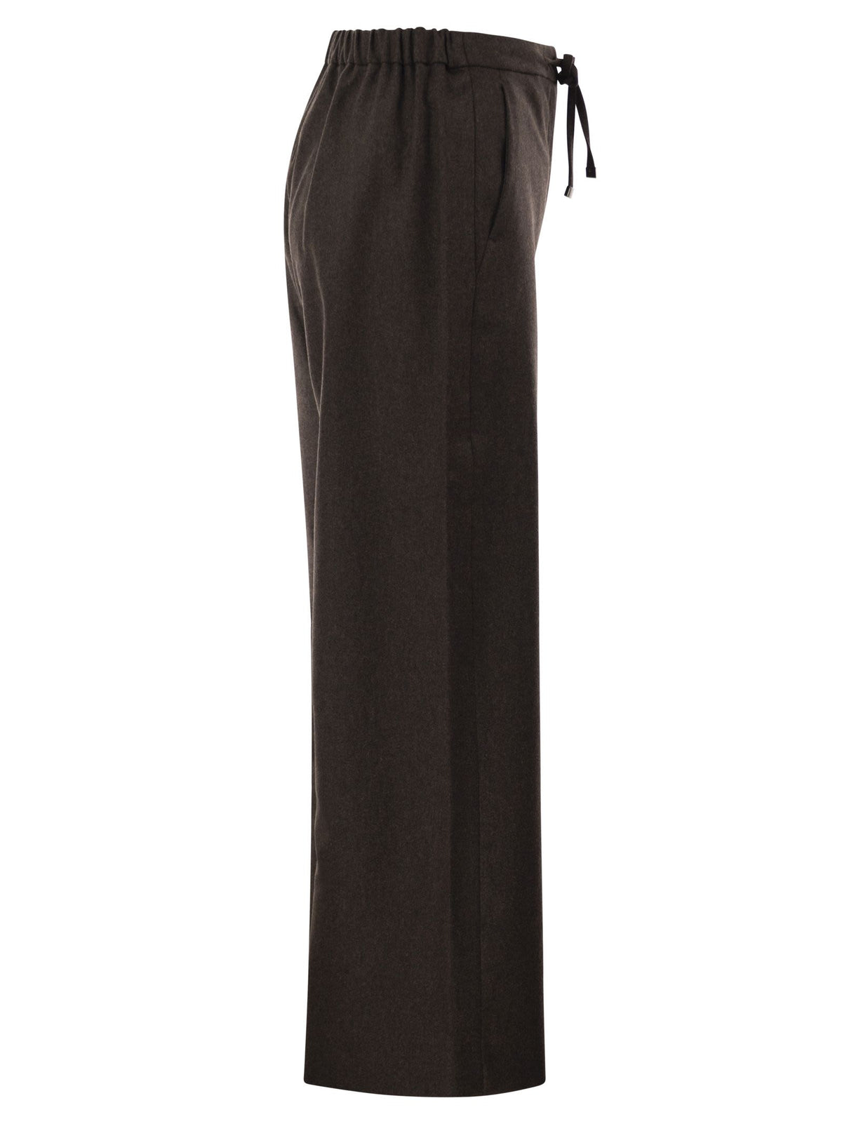 S Max Mara Women Smmfloria - Virgin Wool Stretch Trousers With Drawstring Waist