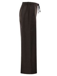 S Max Mara Women Smmfloria - Virgin Wool Stretch Trousers With Drawstring Waist