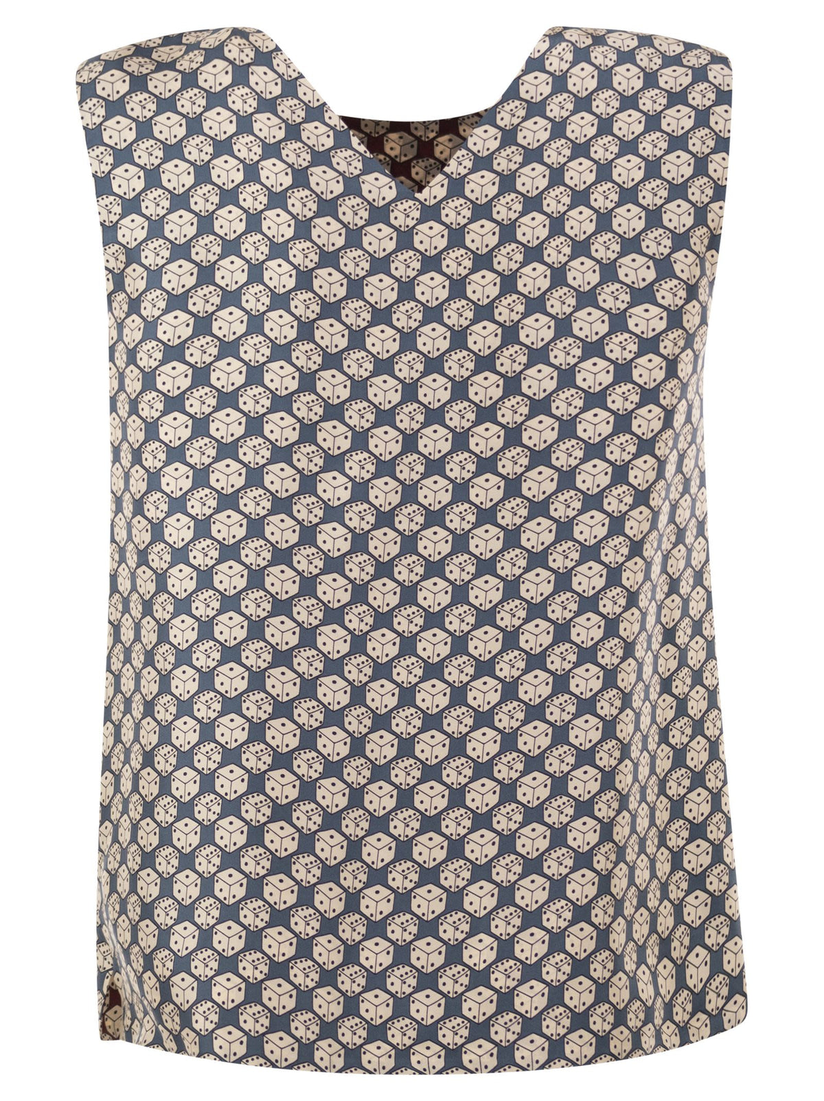 S Max Mara Women Stmtimetop - Reversible Printed Silk Top