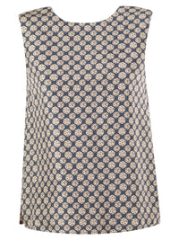 S Max Mara Women Stmtimetop - Reversible Printed Silk Top