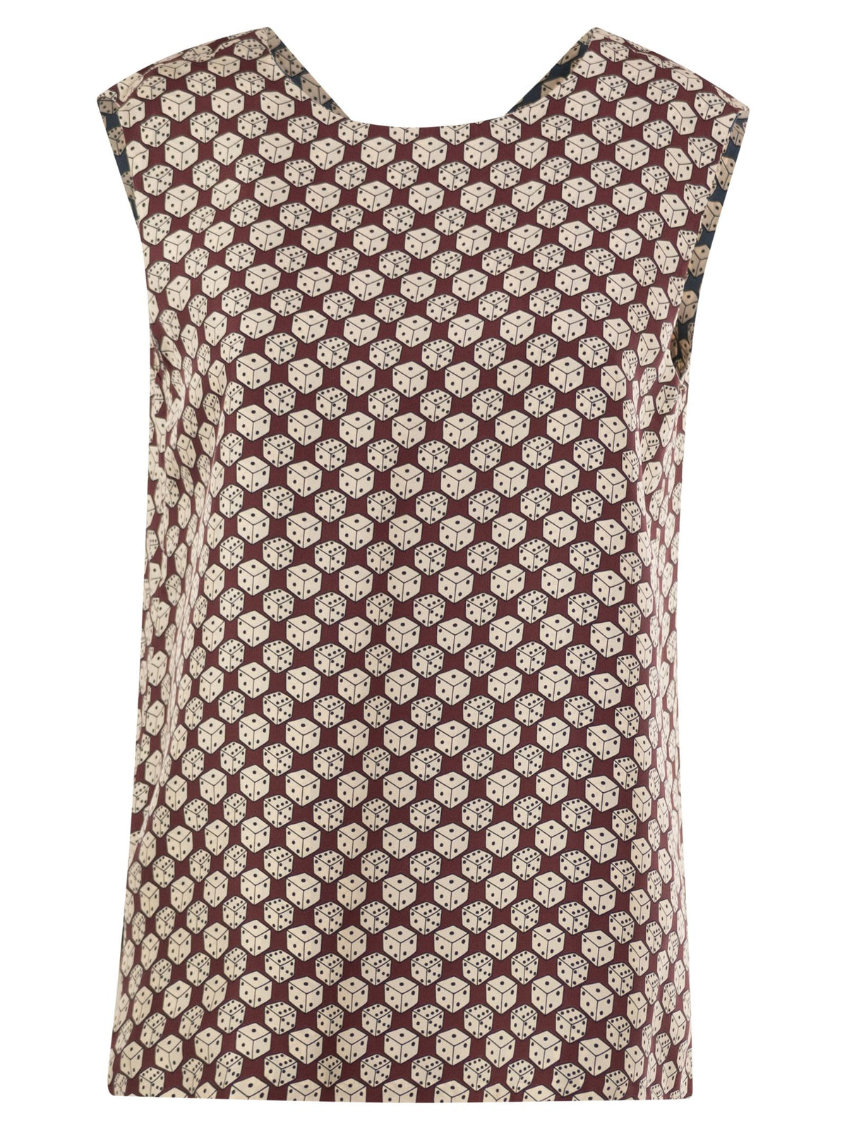 S Max Mara Women Stmtimetop - Reversible Printed Silk Top