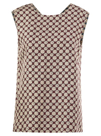 S Max Mara Women Stmtimetop - Reversible Printed Silk Top