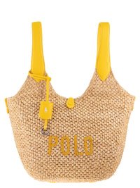 POLO RALPH LAUREN Polo Ralph Lauren Women Tote Polo Play In Raffia And Leather